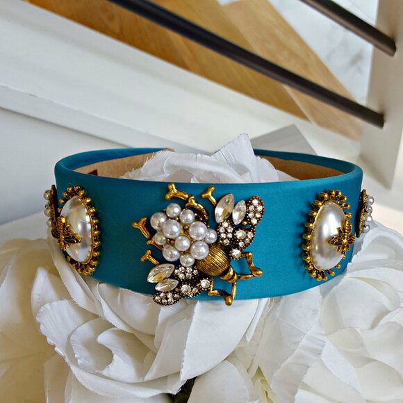 NEW! EXQUISITE Baroque QUEEN BEE Elegant HEADBAND - Picture 6 of 6